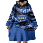 Western Australia Rugby Pacific Custom Wearable Blanket Hoodie Pasifika Tapa Pattern