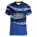 Western Australia Rugby Pacific Custom Women V-Neck T-Shirt Pasifika Tapa Pattern