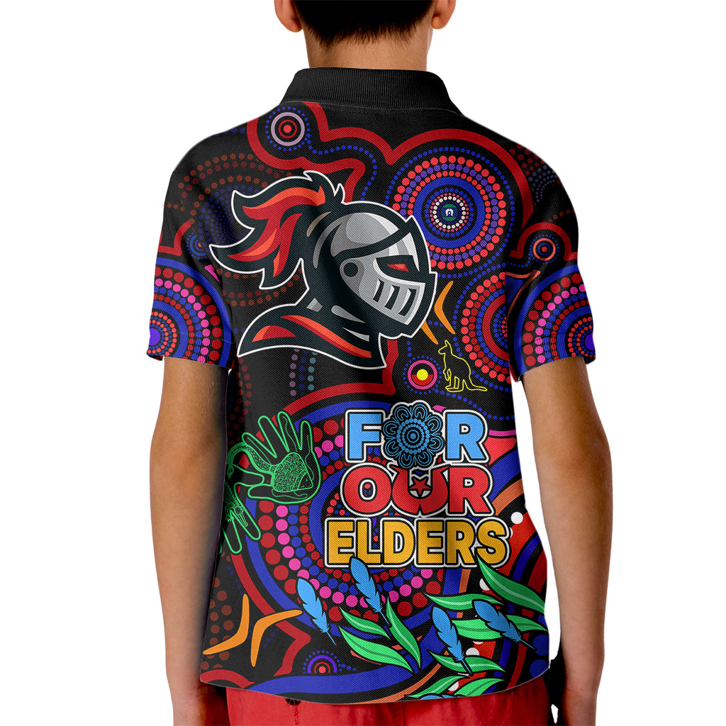 knights-rugby-aboriginal-art-kid-polo-shirt-naidoc-indigenous-tribal