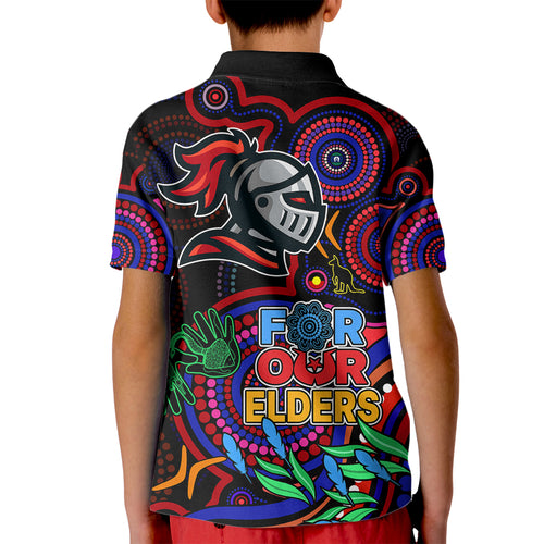 knights-rugby-aboriginal-art-kid-polo-shirt-naidoc-indigenous-tribal