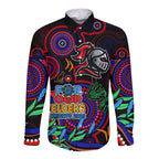 knights-rugby-aboriginal-art-long-sleeve-button-shirt-naidoc-indigenous-tribal