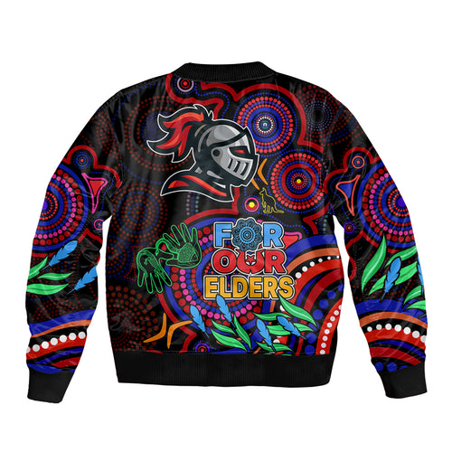 knights-rugby-aboriginal-art-sleeve-zip-bomber-jacket-naidoc-indigenous-tribal