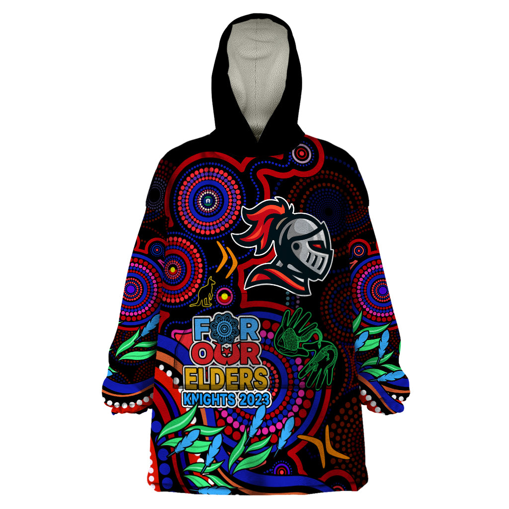 knights-rugby-aboriginal-art-wearable-blanket-hoodie-naidoc-indigenous-tribal
