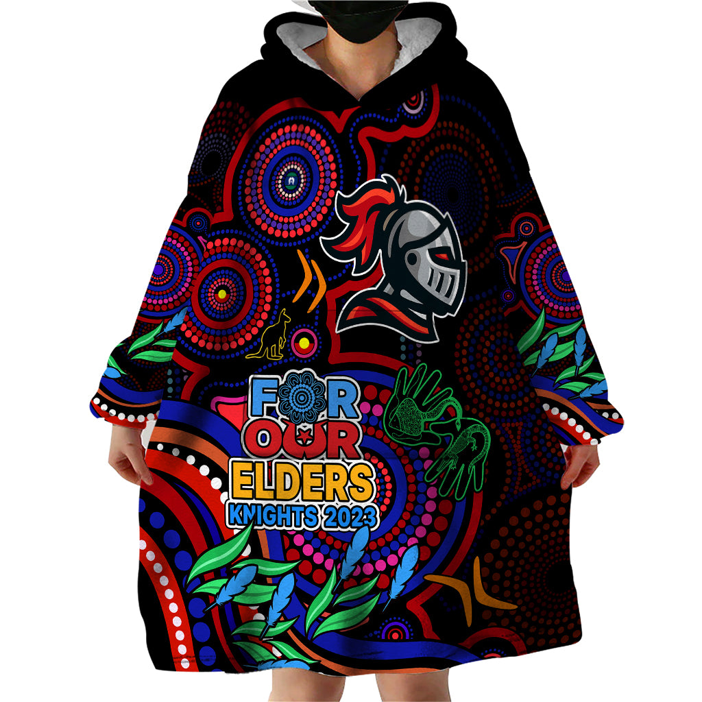 knights-rugby-aboriginal-art-wearable-blanket-hoodie-naidoc-indigenous-tribal