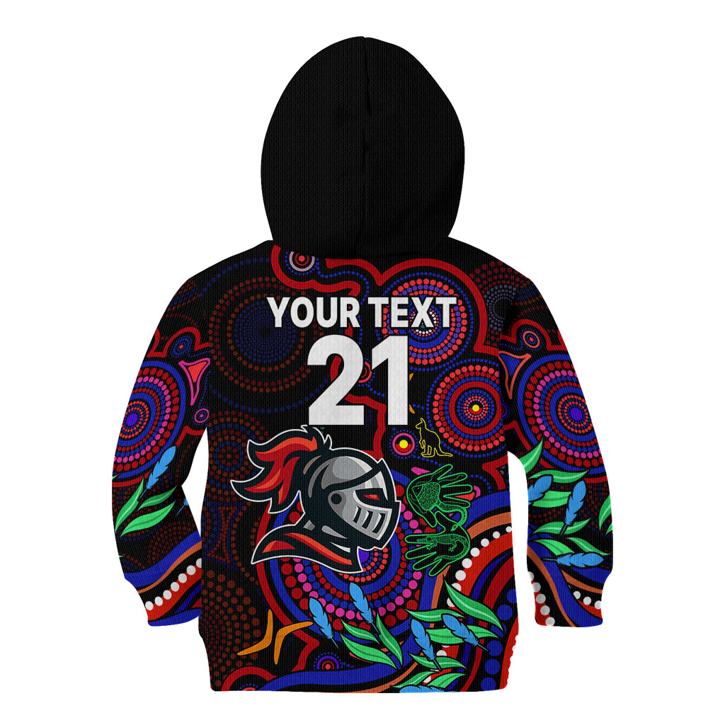 custom-knights-rugby-aboriginal-art-kid-hoodie-naidoc-indigenous-tribal