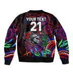 custom-knights-rugby-aboriginal-art-sleeve-zip-bomber-jacket-naidoc-indigenous-tribal