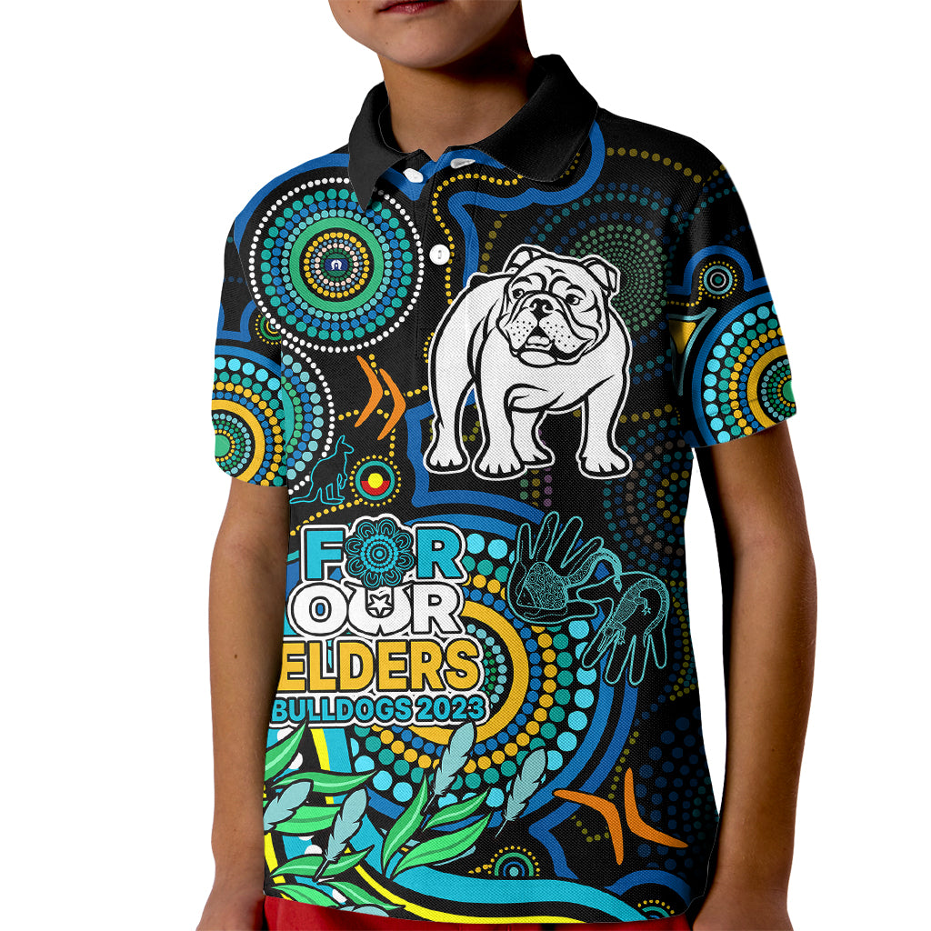 bulldogs-rugby-aboriginal-art-kid-polo-shirt-naidoc-indigenous-tribal