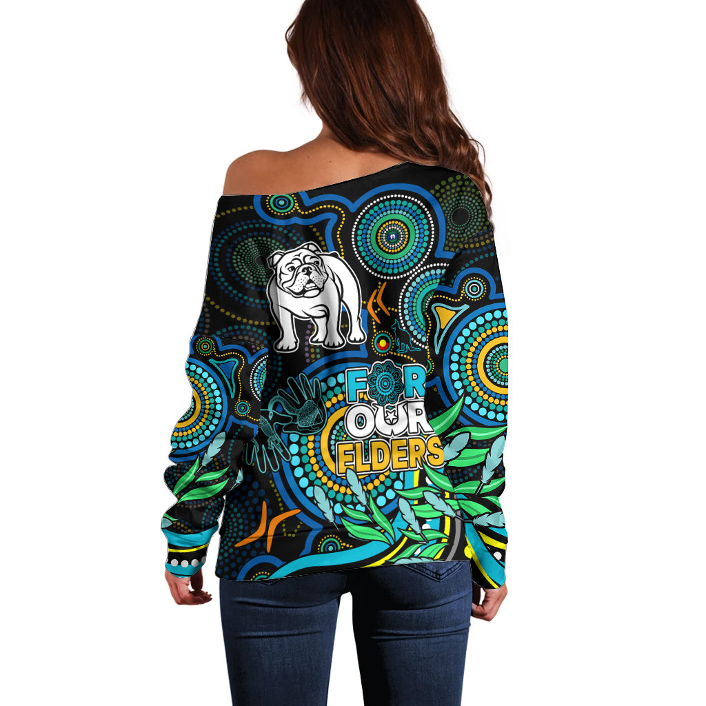 bulldogs-rugby-aboriginal-art-off-shoulder-sweater-naidoc-indigenous-tribal