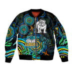 bulldogs-rugby-aboriginal-art-sleeve-zip-bomber-jacket-naidoc-indigenous-tribal