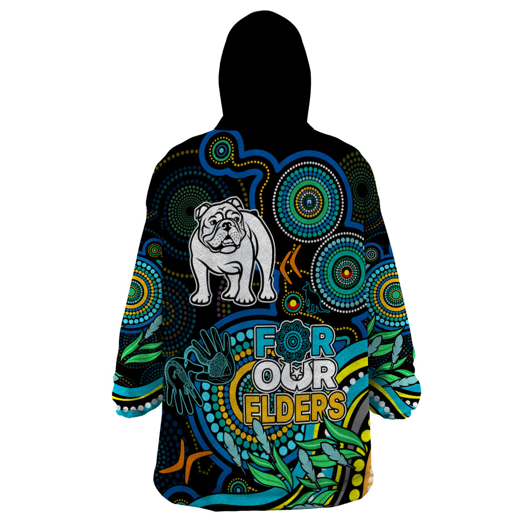 bulldogs-rugby-aboriginal-art-wearable-blanket-hoodie-naidoc-indigenous-tribal