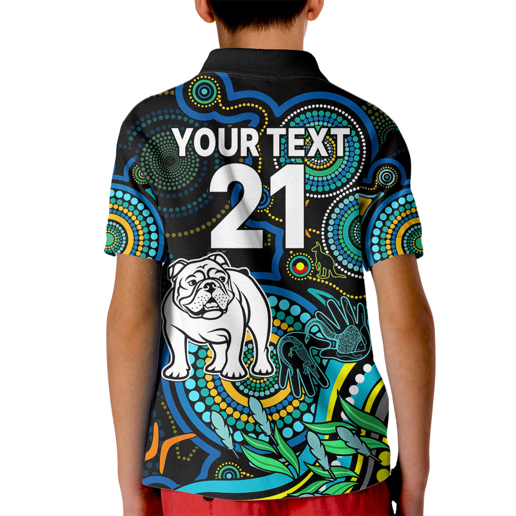 custom-bulldogs-rugby-aboriginal-art-kid-polo-shirt-naidoc-indigenous-tribal