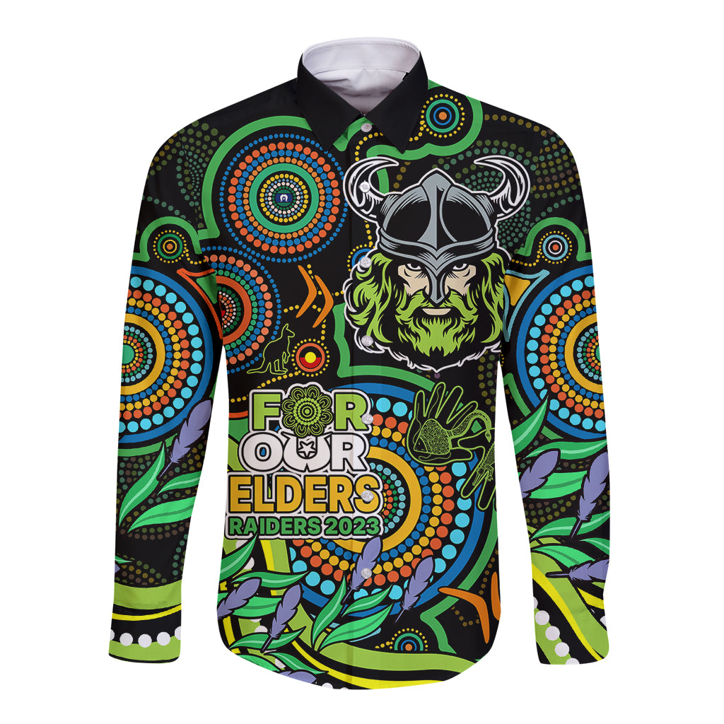 raiders-rugby-aboriginal-art-long-sleeve-button-shirt-naidoc-indigenous-tribal