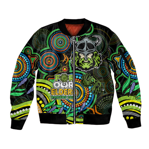 raiders-rugby-aboriginal-art-sleeve-zip-bomber-jacket-naidoc-indigenous-tribal