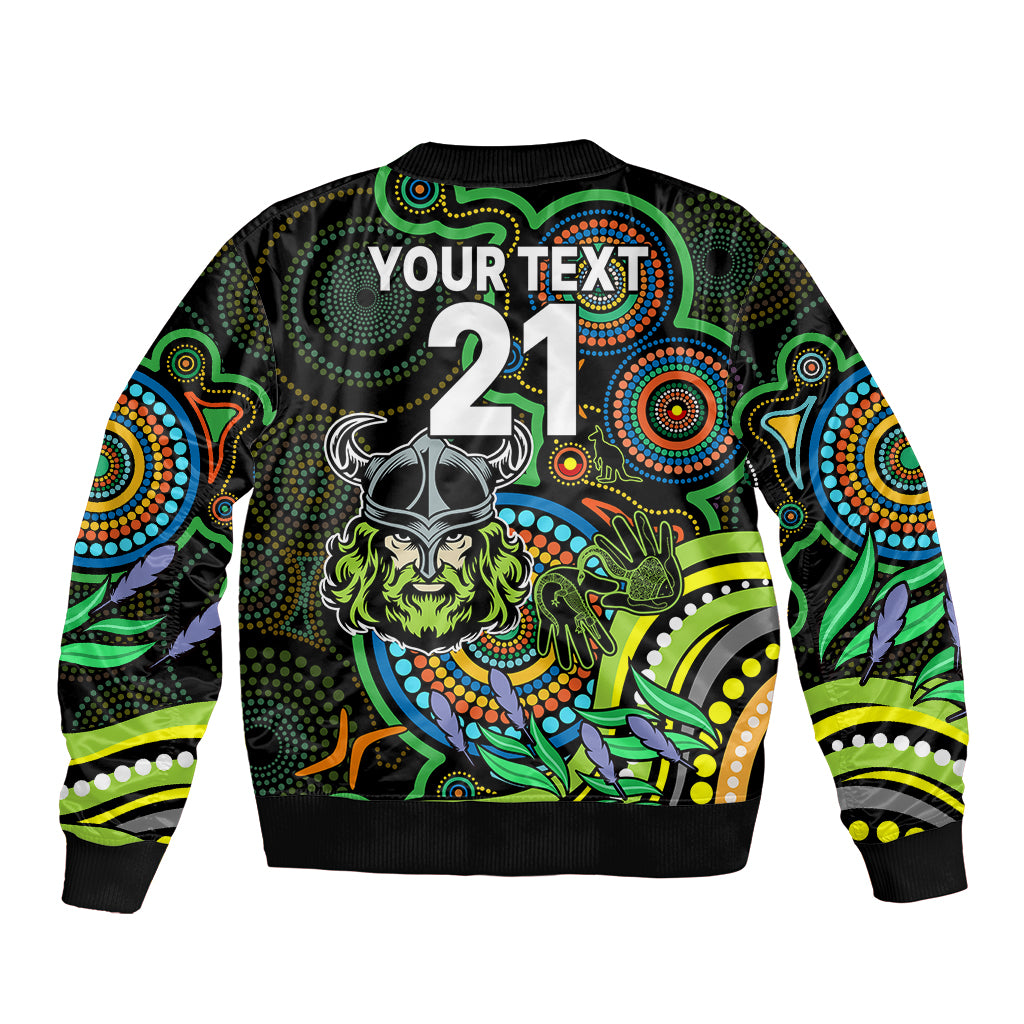 custom-raiders-rugby-aboriginal-art-sleeve-zip-bomber-jacket-naidoc-indigenous-tribal