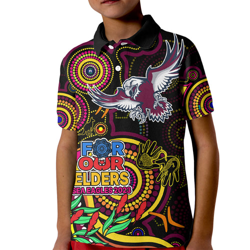 sea-eagles-rugby-aboriginal-art-kid-polo-shirt-naidoc-indigenous-tribal