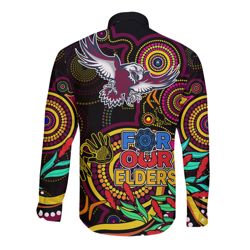 sea-eagles-rugby-aboriginal-art-long-sleeve-button-shirt-naidoc-indigenous-tribal