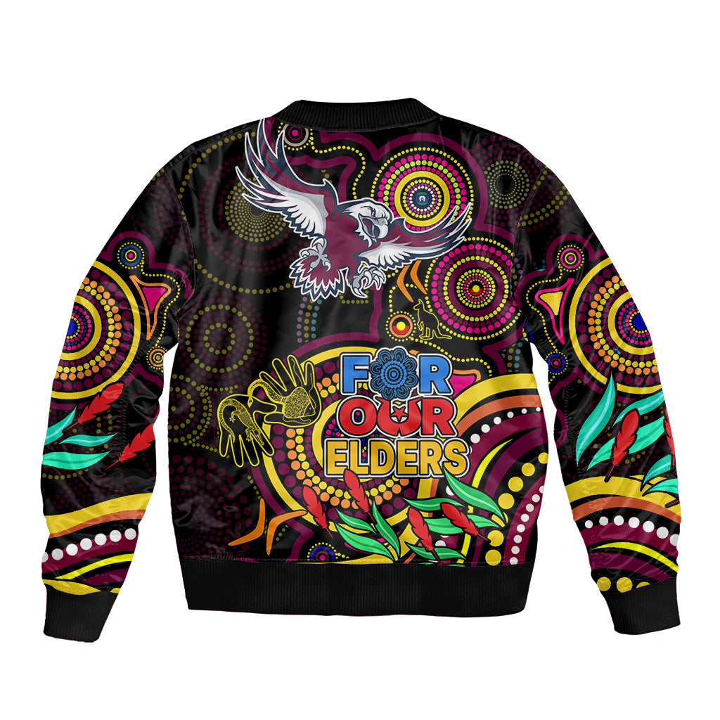 sea-eagles-rugby-aboriginal-art-sleeve-zip-bomber-jacket-naidoc-indigenous-tribal