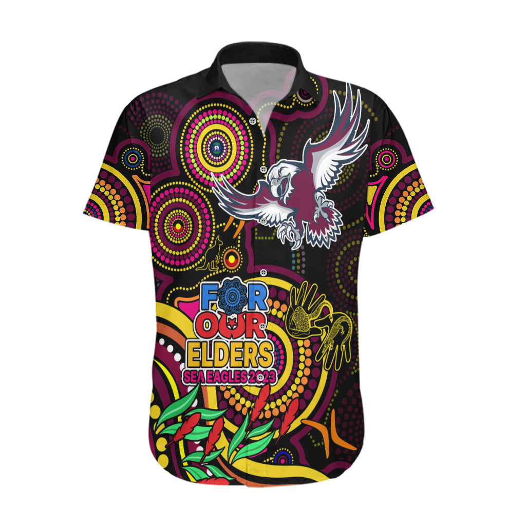 custom-sea-eagles-rugby-aboriginal-art-hawaiian-shirt-naidoc-indigenous-tribal