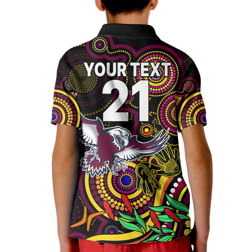 custom-sea-eagles-rugby-aboriginal-art-kid-polo-shirt-naidoc-indigenous-tribal