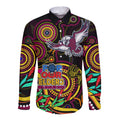 custom-sea-eagles-rugby-aboriginal-art-long-sleeve-button-shirt-naidoc-indigenous-tribal
