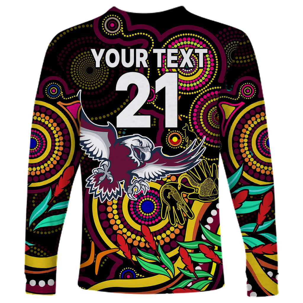 custom-sea-eagles-rugby-aboriginal-art-long-sleeve-shirt-naidoc-indigenous-tribal