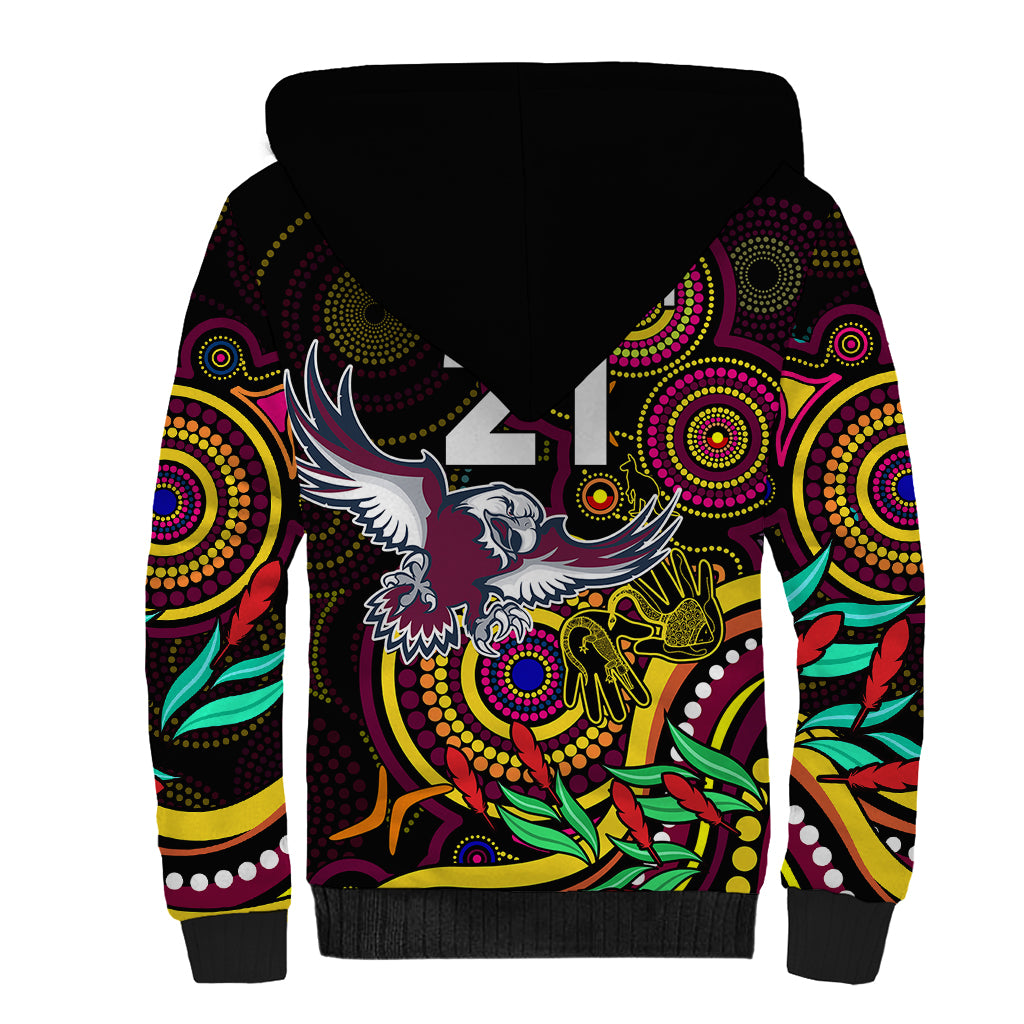 custom-sea-eagles-rugby-aboriginal-art-sherpa-hoodie-naidoc-indigenous-tribal