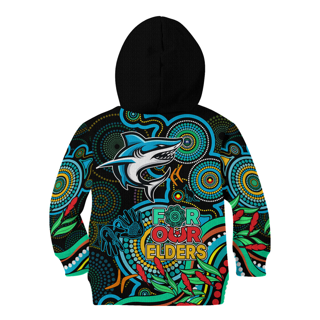 sharks-rugby-aboriginal-art-kid-hoodie-naidoc-indigenous-tribal