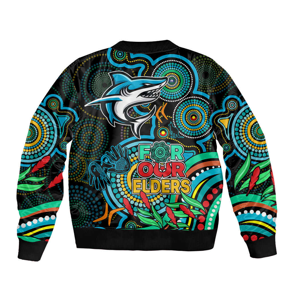 sharks-rugby-aboriginal-art-sleeve-zip-bomber-jacket-naidoc-indigenous-tribal