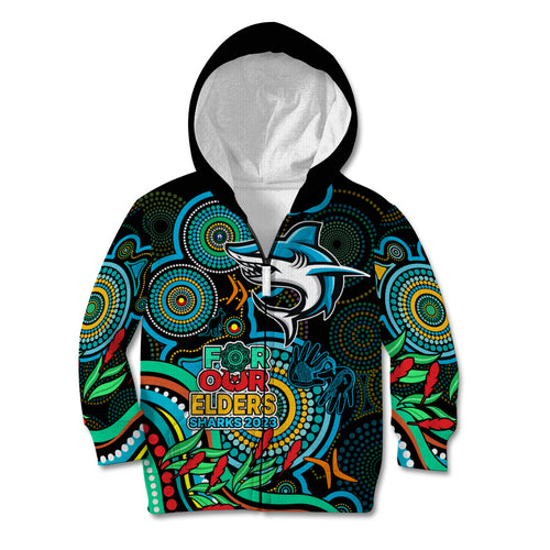 custom-sharks-rugby-aboriginal-art-kid-hoodie-naidoc-indigenous-tribal