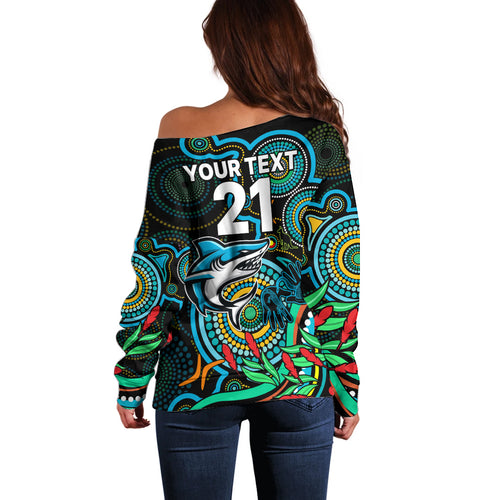 custom-sharks-rugby-aboriginal-art-off-shoulder-sweater-naidoc-indigenous-tribal