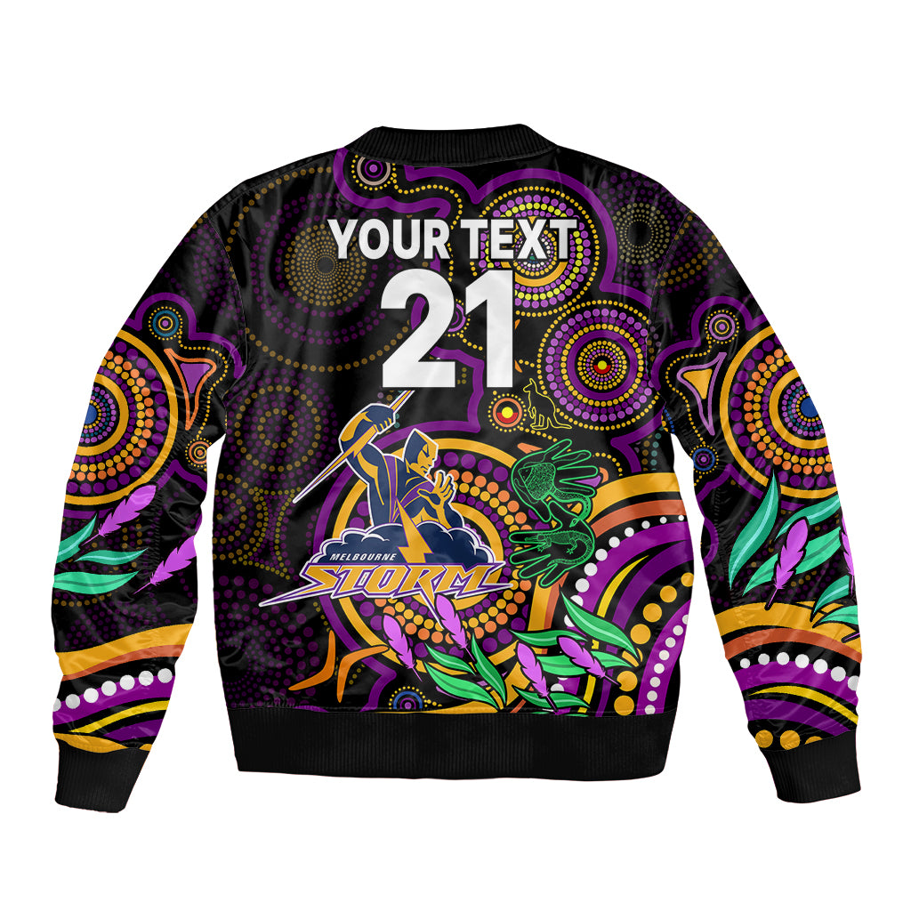 custom-storm-rugby-aboriginal-art-sleeve-zip-bomber-jacket-naidoc-indigenous-tribal