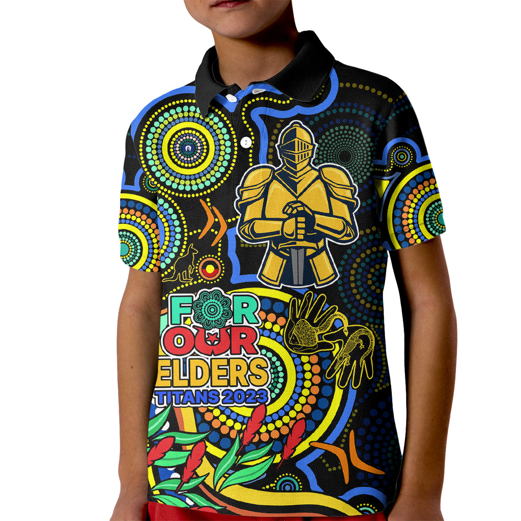 titans-rugby-aboriginal-art-kid-polo-shirt-naidoc-indigenous-tribal