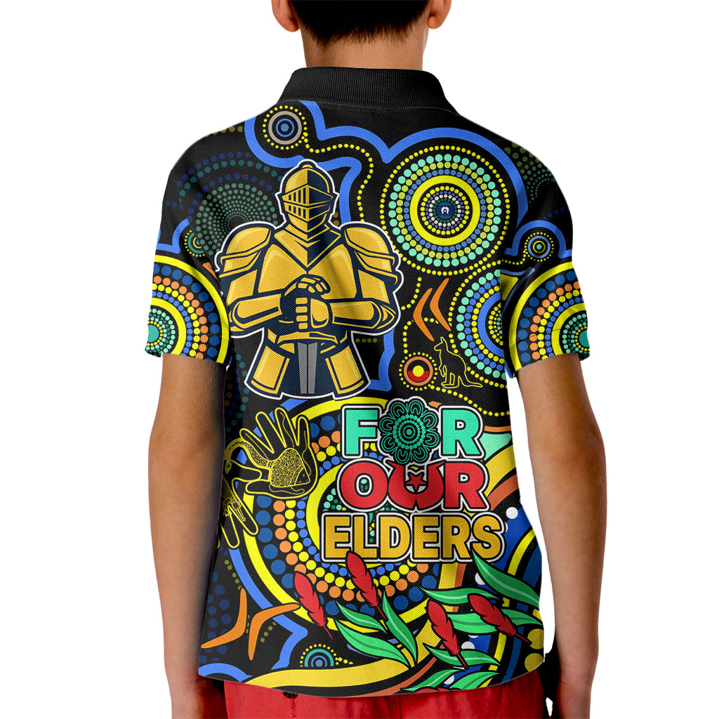 titans-rugby-aboriginal-art-kid-polo-shirt-naidoc-indigenous-tribal