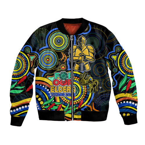 custom-titans-rugby-aboriginal-art-bomber-jacket-naidoc-indigenous-tribal