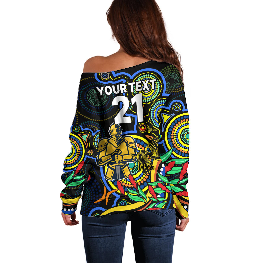 custom-titans-rugby-aboriginal-art-off-shoulder-sweater-naidoc-indigenous-tribal