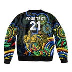 custom-titans-rugby-aboriginal-art-sleeve-zip-bomber-jacket-naidoc-indigenous-tribal