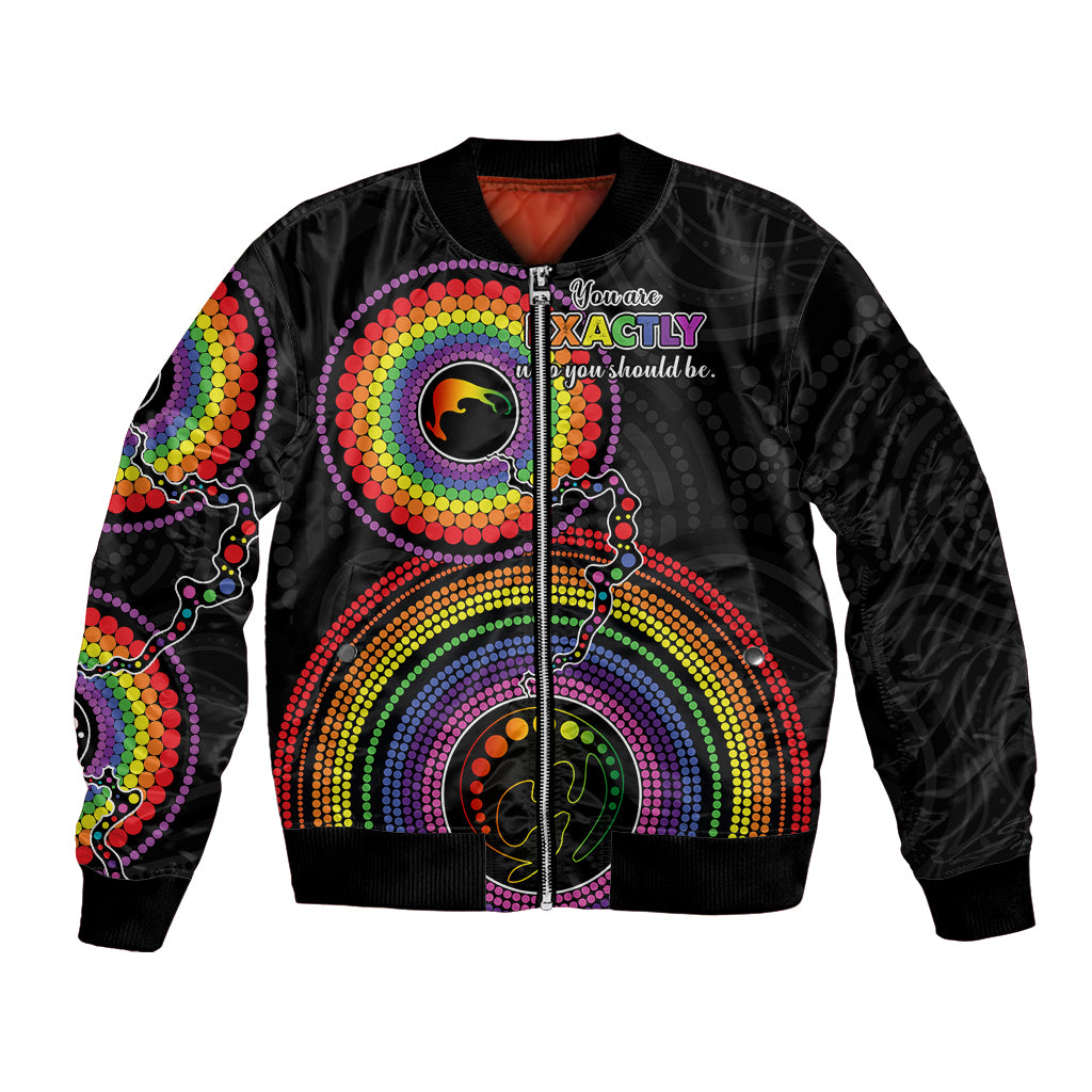 australia-lgbt-bomber-jacket-you-are-exactly-who-you-should-be-aboriginal-style