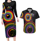 australia-lgbt-couples-matching-long-sleeve-bodycon-dress-and-hawaiian-shirt-you-are-exactly-who-you-should-be-aboriginal-style