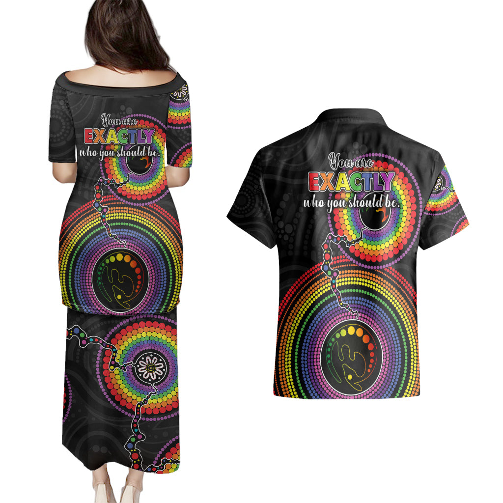 australia-lgbt-couples-matching-puletasi-dress-and-hawaiian-shirt-you-are-exactly-who-you-should-be-aboriginal-style