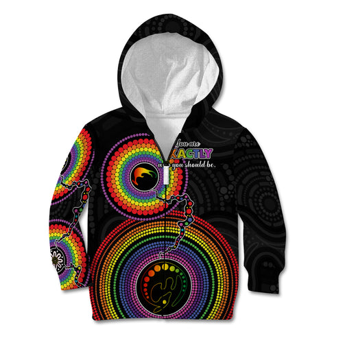 australia-lgbt-kid-hoodie-you-are-exactly-who-you-should-be-aboriginal-style