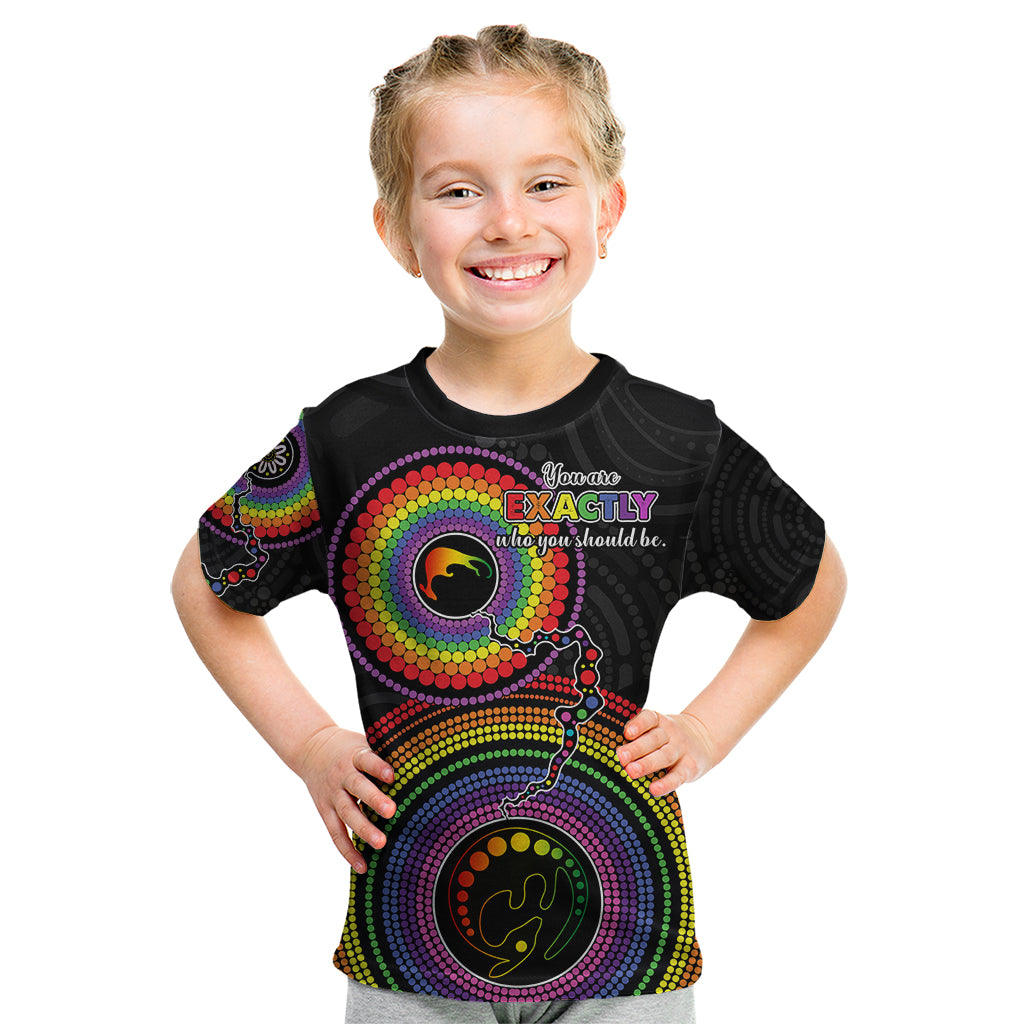 australia-lgbt-kid-t-shirt-you-are-exactly-who-you-should-be-aboriginal-style