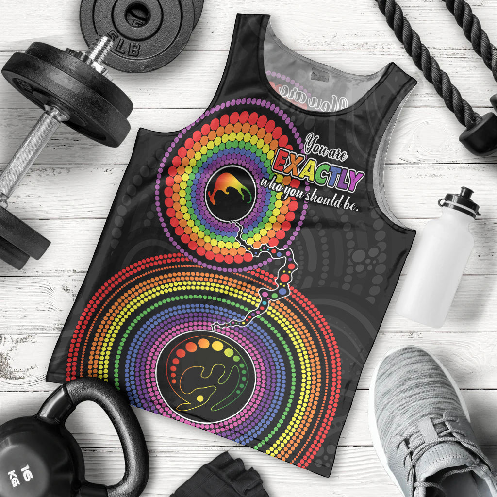 australia-lgbt-men-tank-top-you-are-exactly-who-you-should-be-aboriginal-style