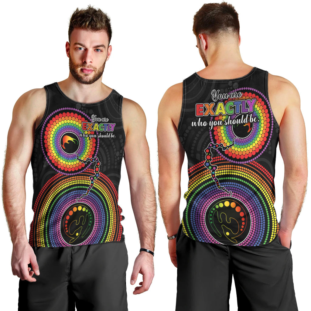 australia-lgbt-men-tank-top-you-are-exactly-who-you-should-be-aboriginal-style