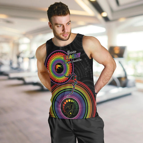 australia-lgbt-men-tank-top-you-are-exactly-who-you-should-be-aboriginal-style