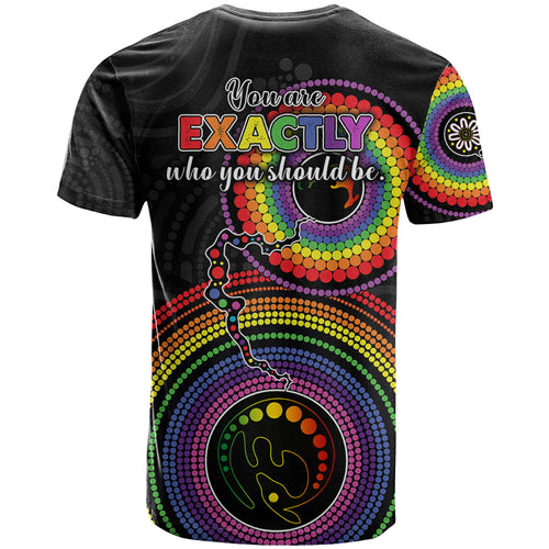 australia-lgbt-t-shirt-you-are-exactly-who-you-should-be-aboriginal-style