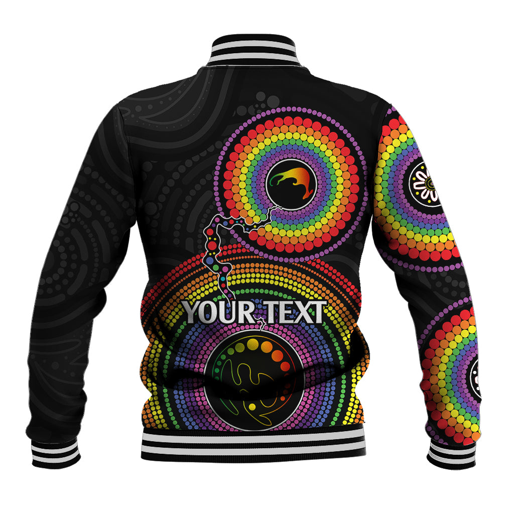 personalised-australia-lgbt-baseball-jacket-you-are-exactly-who-you-should-be-aboriginal-style
