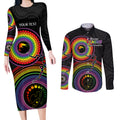 personalised-australia-lgbt-couples-matching-long-sleeve-bodycon-dress-and-long-sleeve-button-shirts-you-are-exactly-who-you-should-be-aboriginal-style