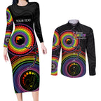 personalised-australia-lgbt-couples-matching-long-sleeve-bodycon-dress-and-long-sleeve-button-shirts-you-are-exactly-who-you-should-be-aboriginal-style