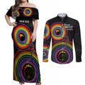 personalised-australia-lgbt-couples-matching-off-shoulder-maxi-dress-and-long-sleeve-button-shirts-you-are-exactly-who-you-should-be-aboriginal-style