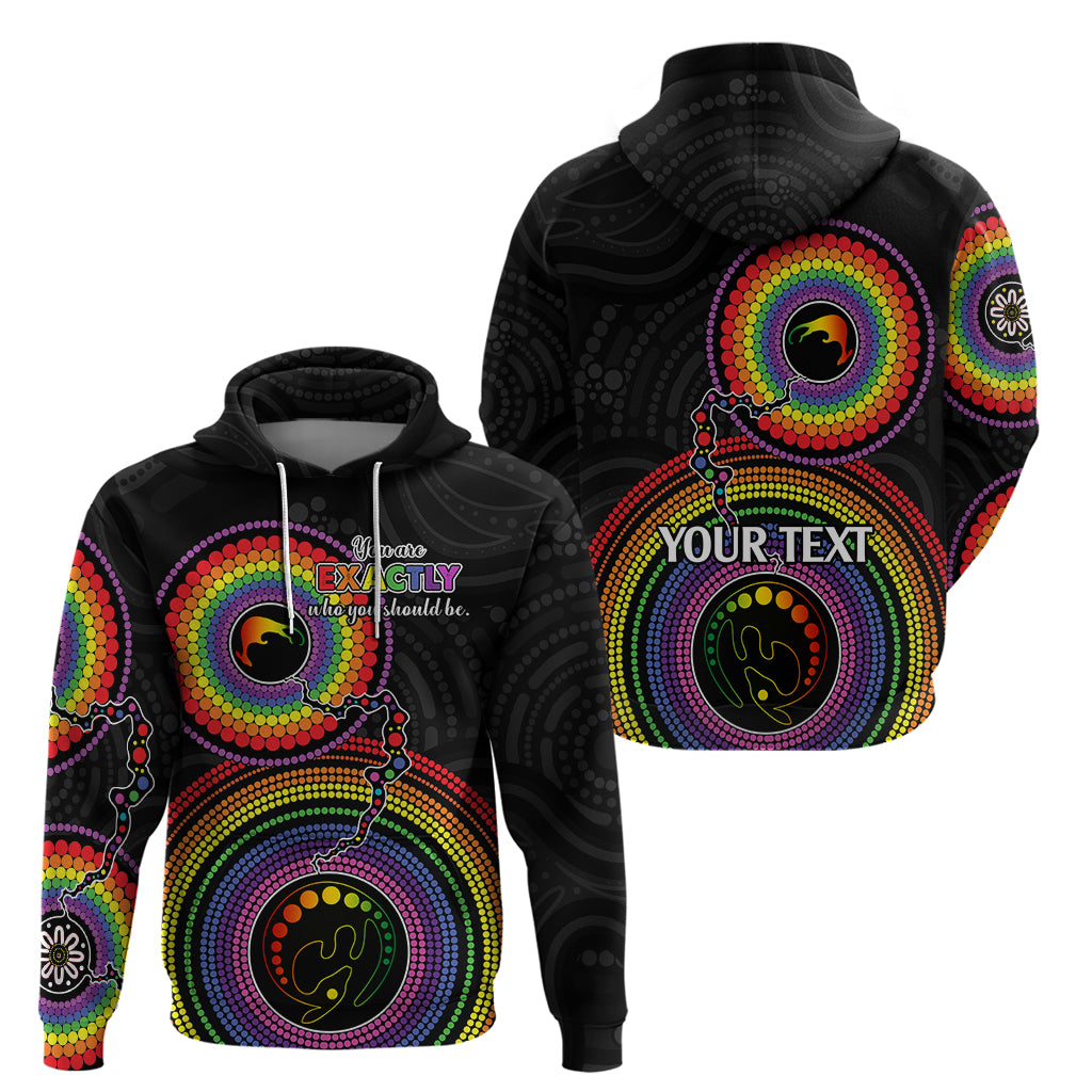 personalised-australia-lgbt-hoodie-you-are-exactly-who-you-should-be-aboriginal-style